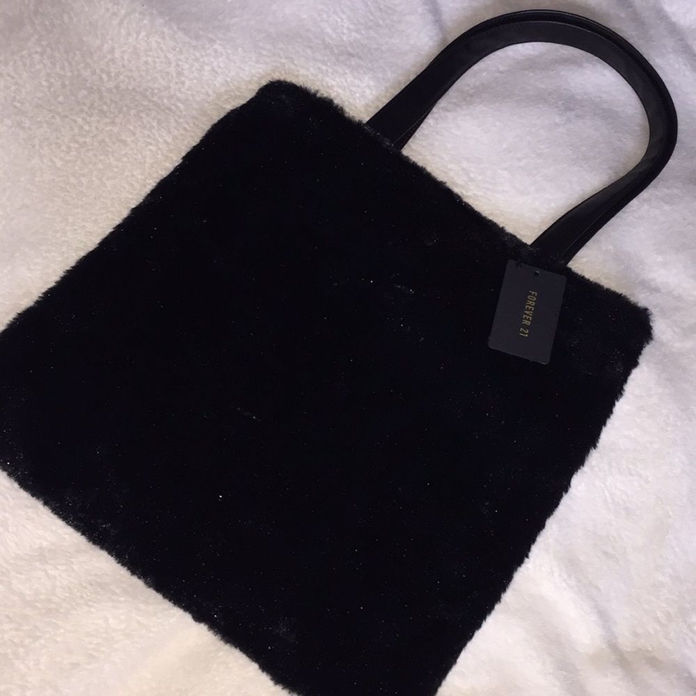NEW with tags! FAUX FUR tote!!